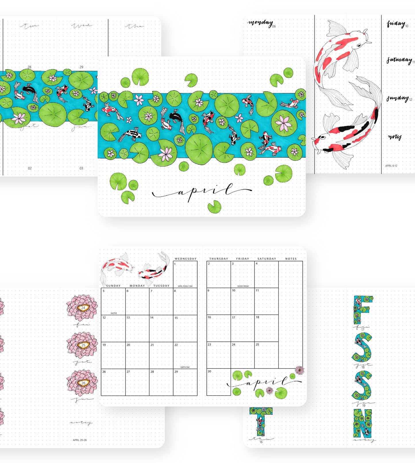 2026 Illustrated Planner Indigo