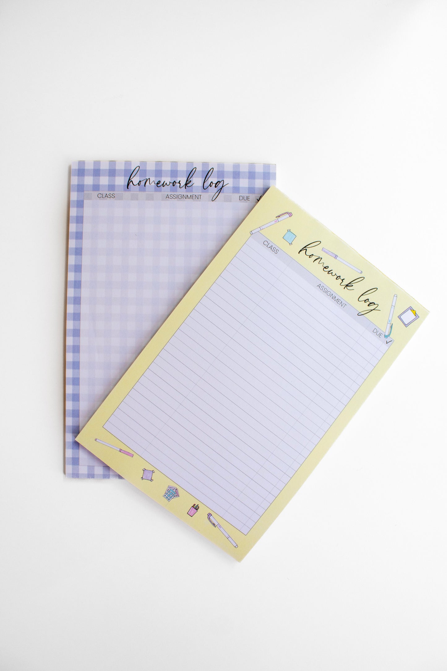 Stationery Homework Log Notepad