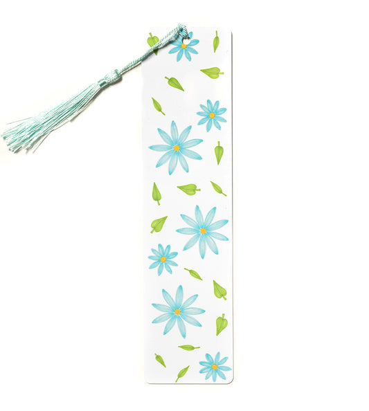 Blue Daisy Metal Bookmark