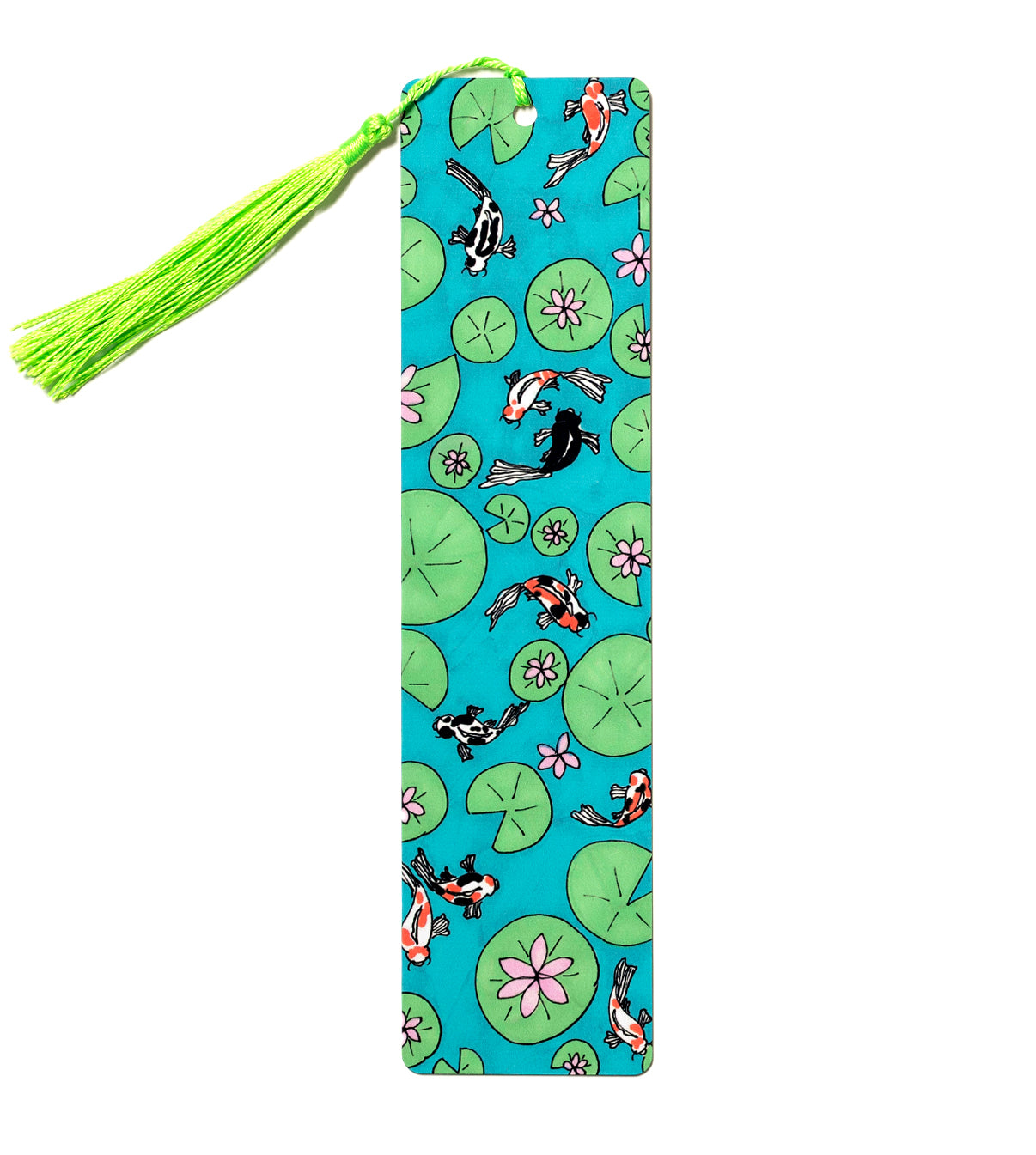 Koi Pond Metal Bookmark