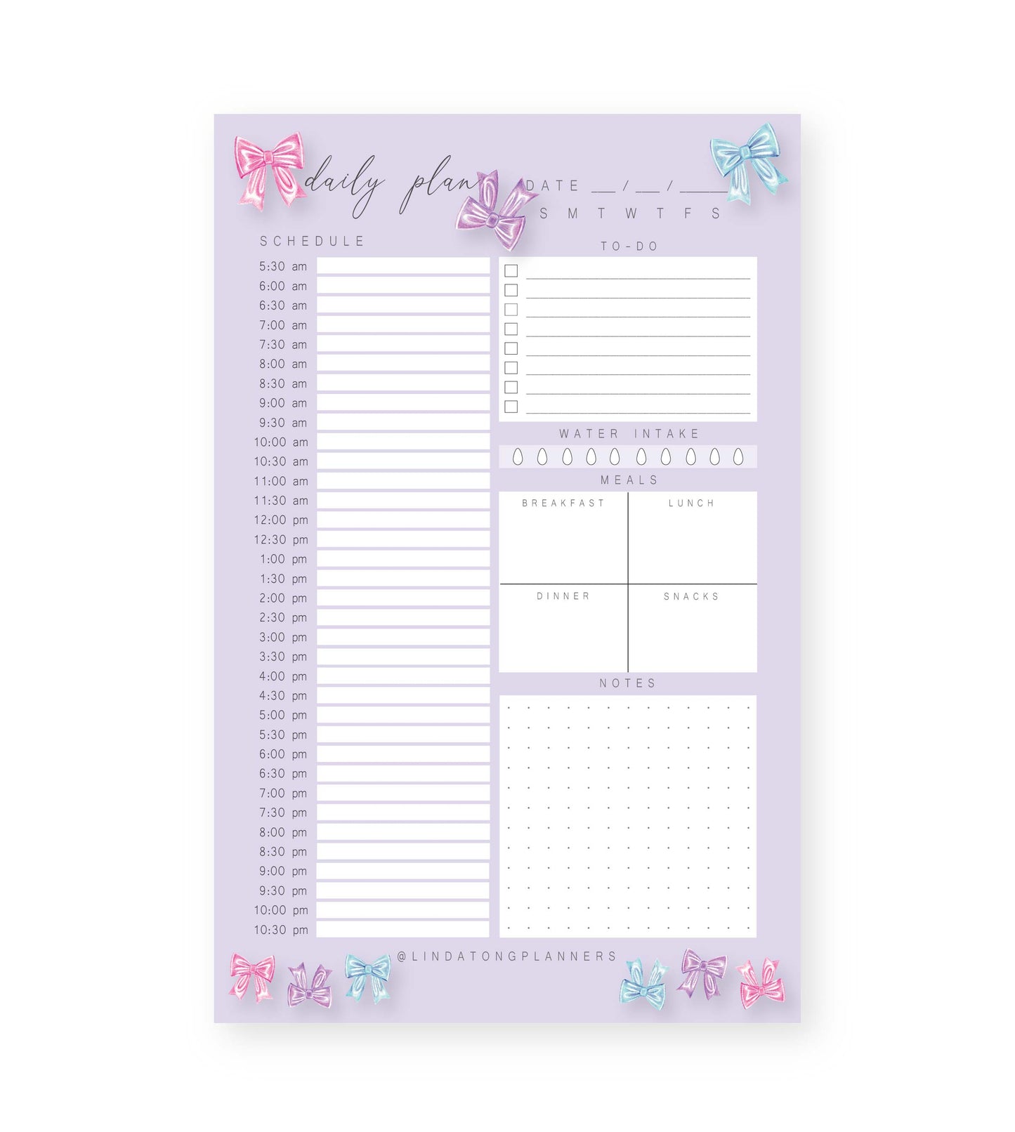 Bows Daily Notepad