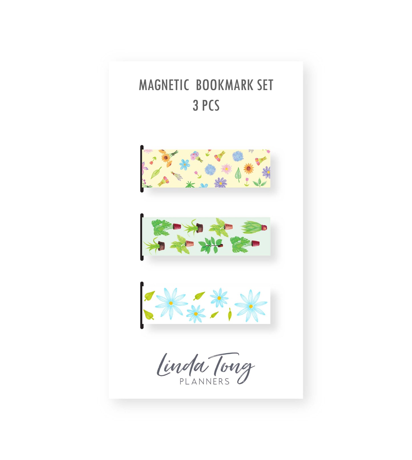 Botanical Magnetic Bookmark Set