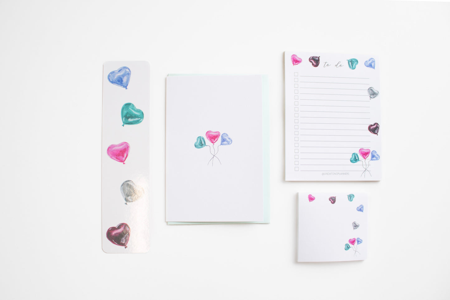 Foil Hearts To-Do List Notepad