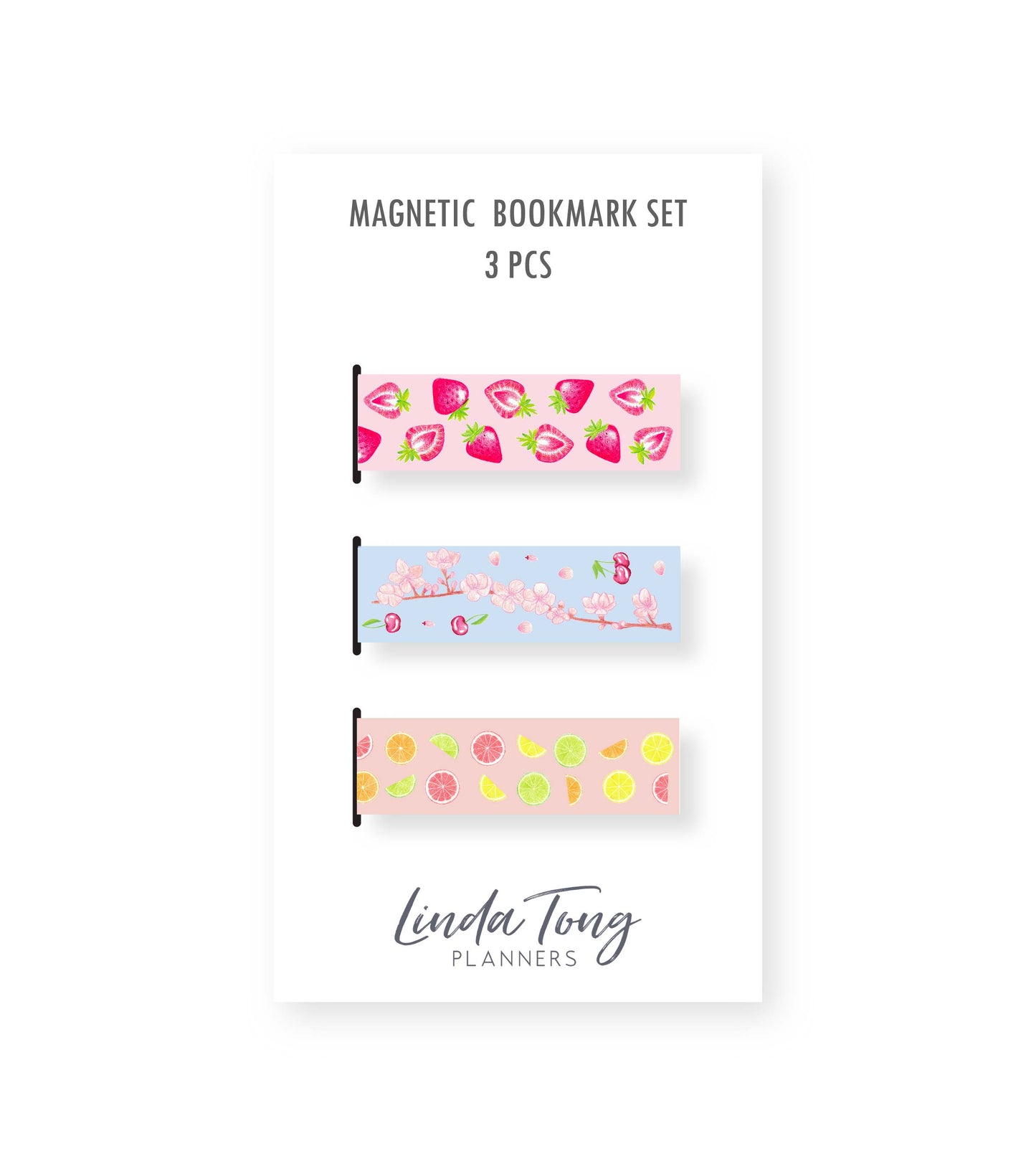 Fruits Magnetic Bookmark Set