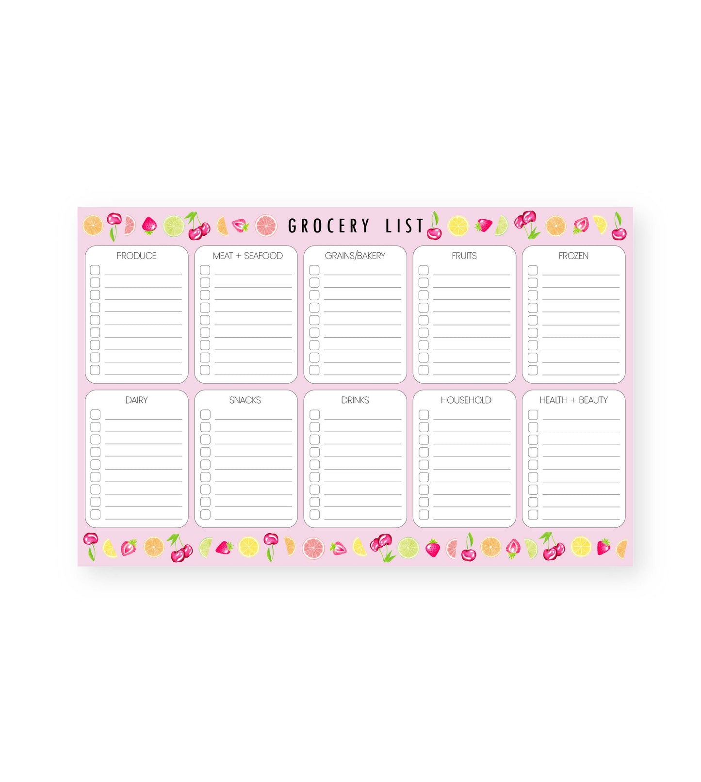 Grocery List Notepad (PRE-ORDER: ships in June)