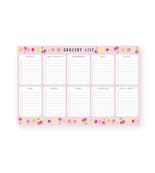 Grocery List Notepad