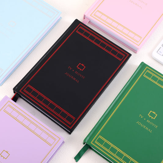 TV + Movie Journal Black