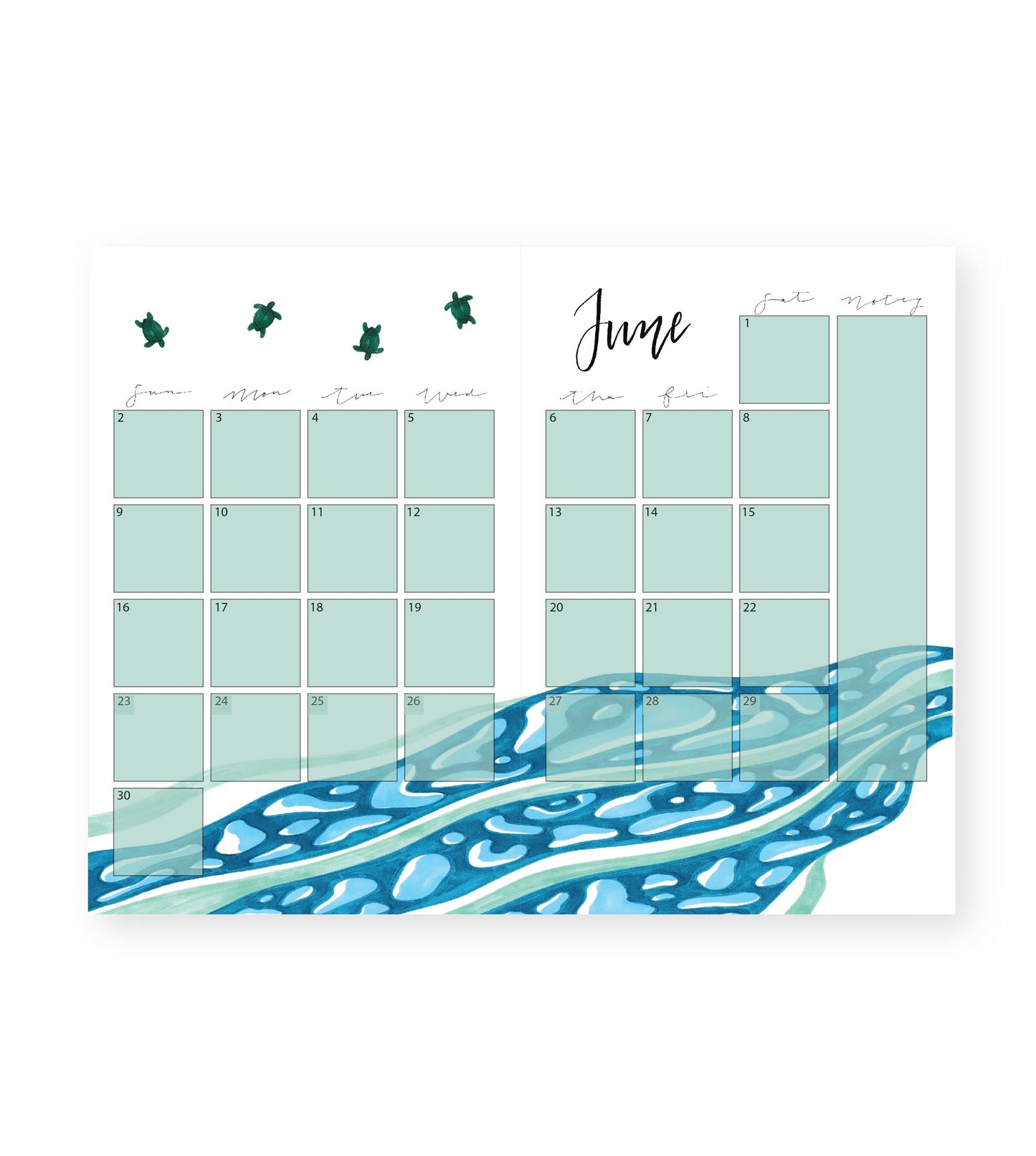 2024 Monthly Planner Pink Daisy