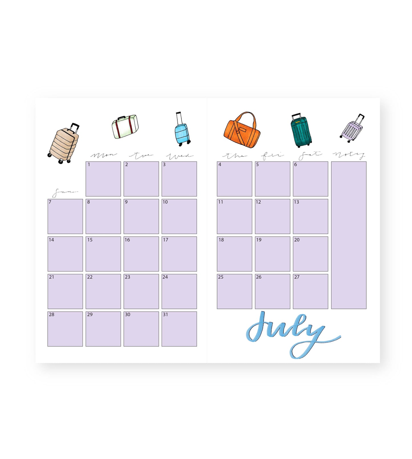 2023-24 Monthly Planner Pink Daisy