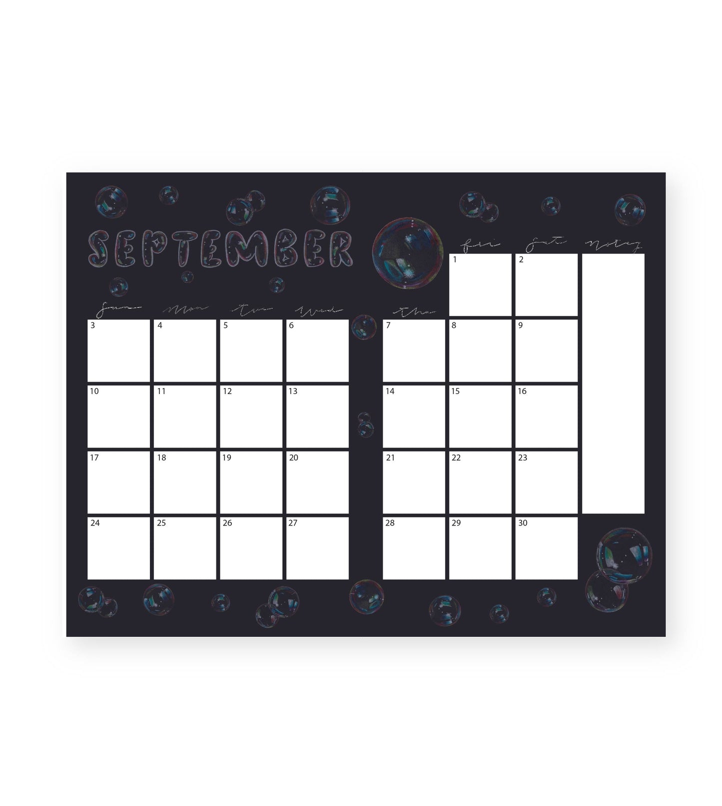 2024 Monthly Planner Pink Daisy