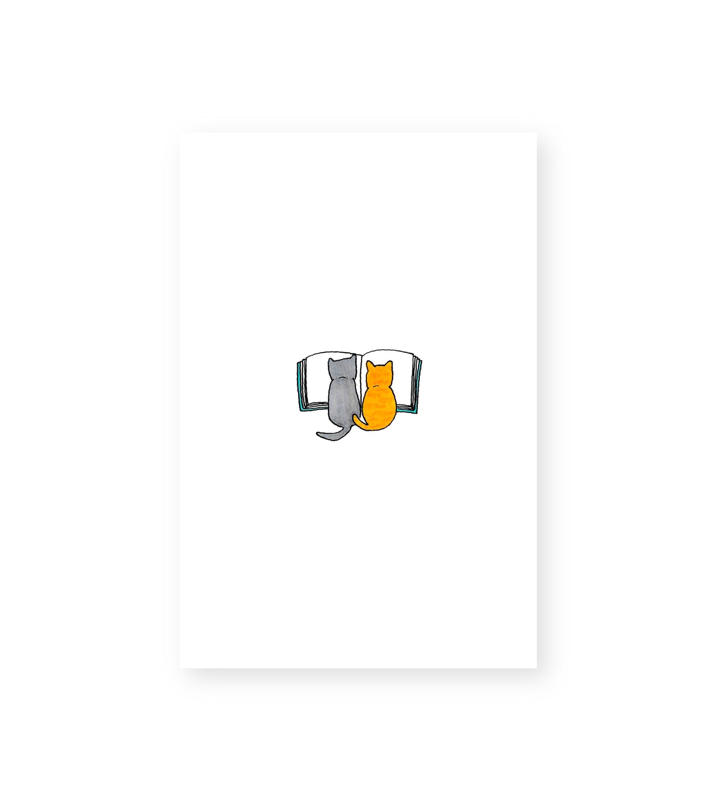 Library Kittens Art Print
