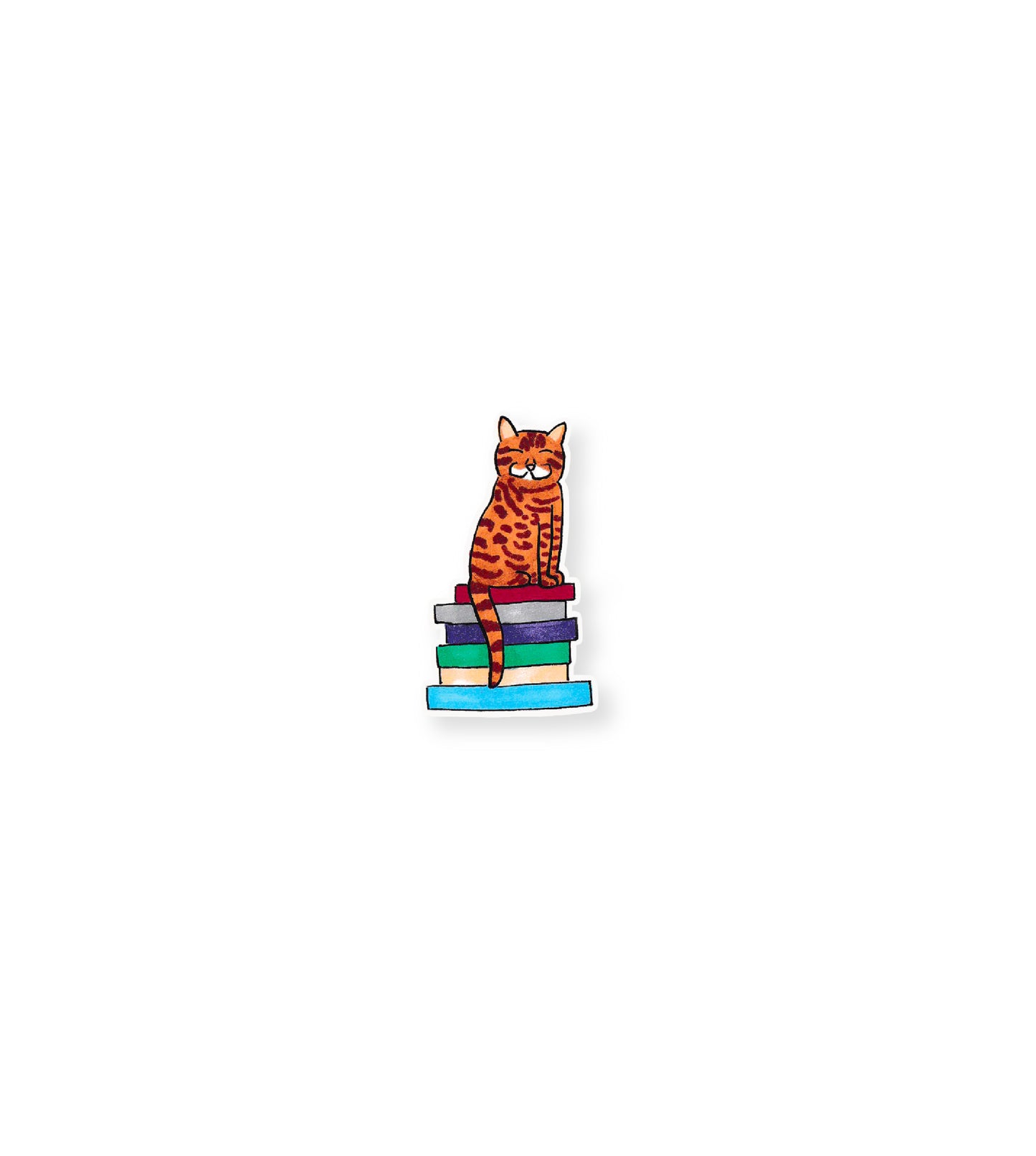 Library Cat Sticker