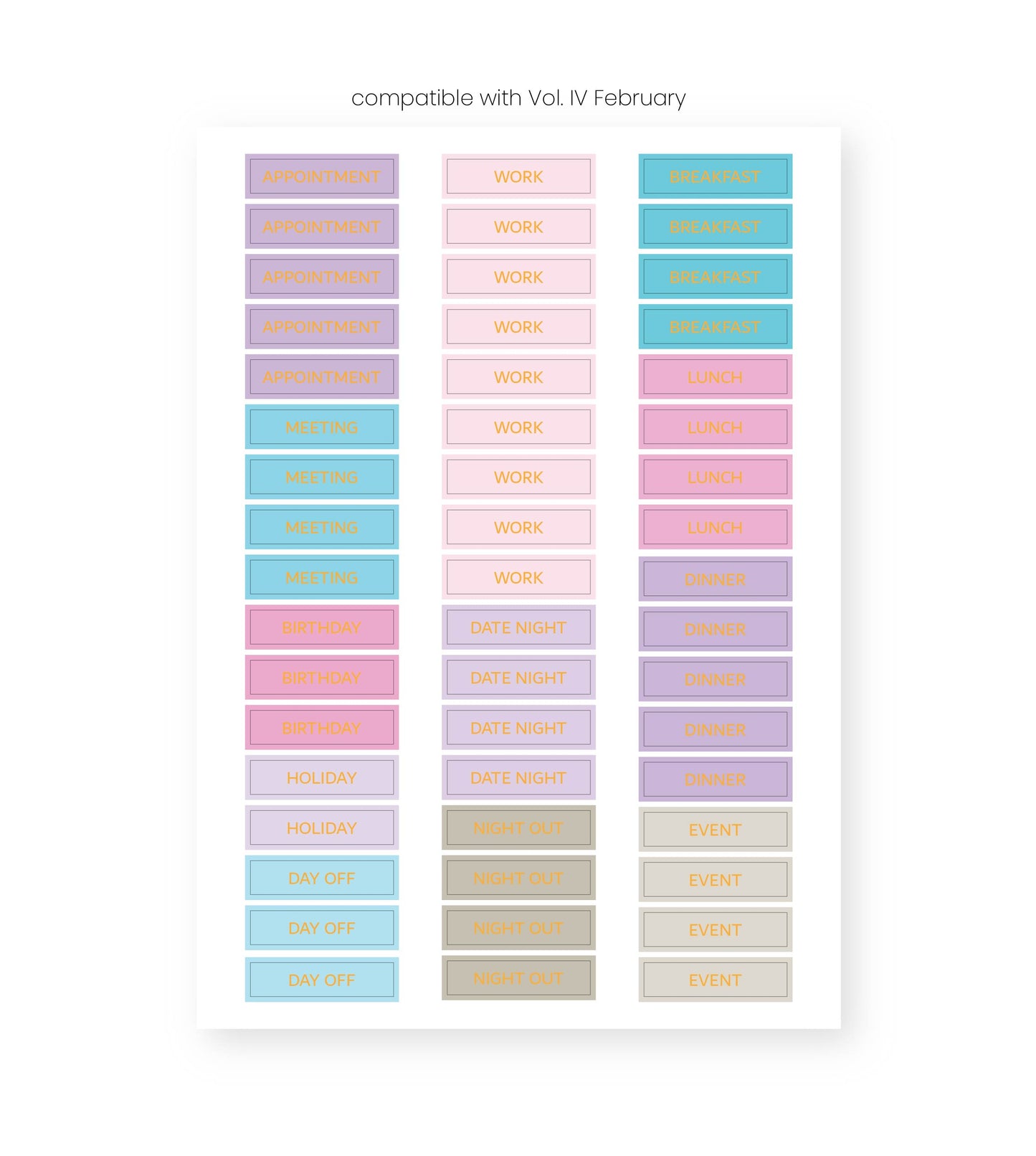 Monthly Sticker Sheets Value Pack