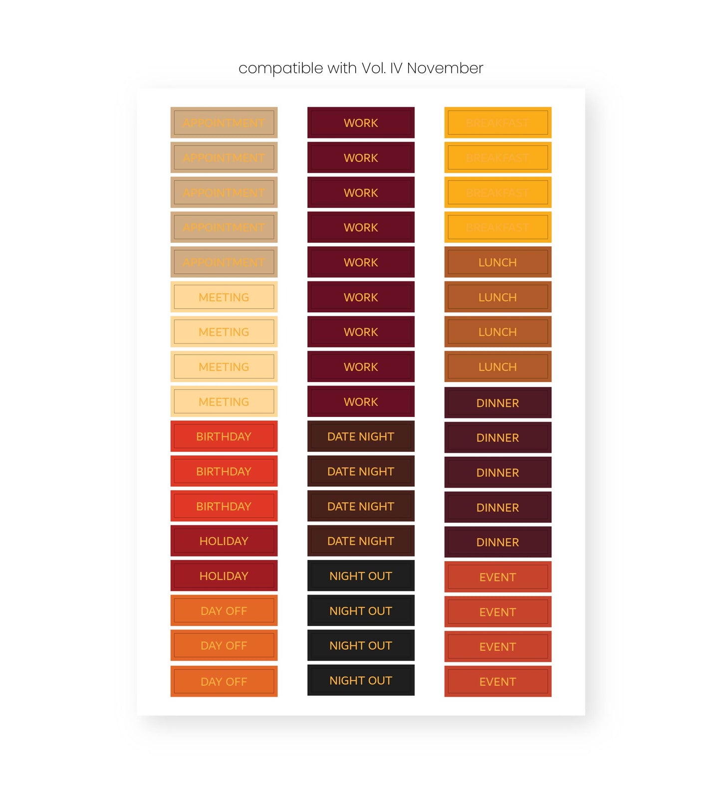 Monthly Sticker Sheets Value Pack