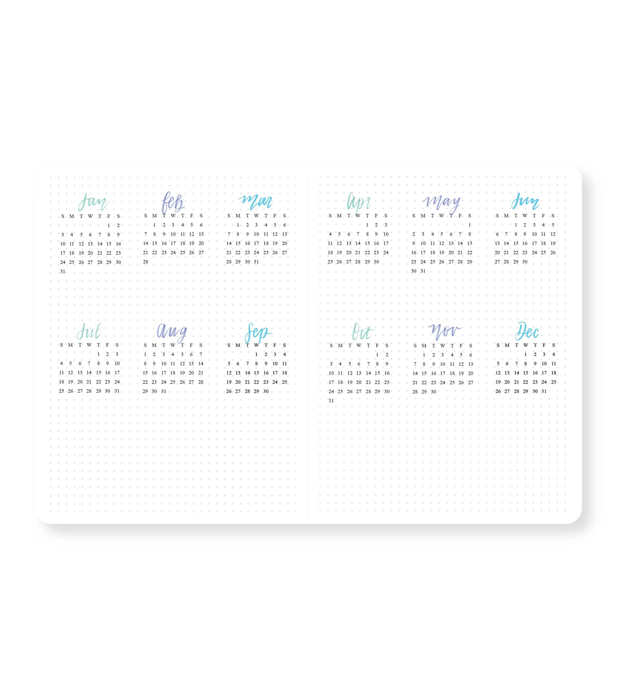 2027 Monthly Planner Hydrangeas PRE-ORDER