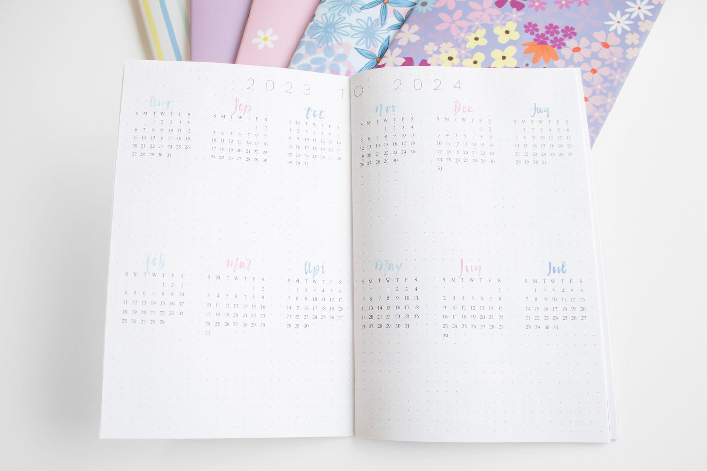 2024 Monthly Planner Gingham