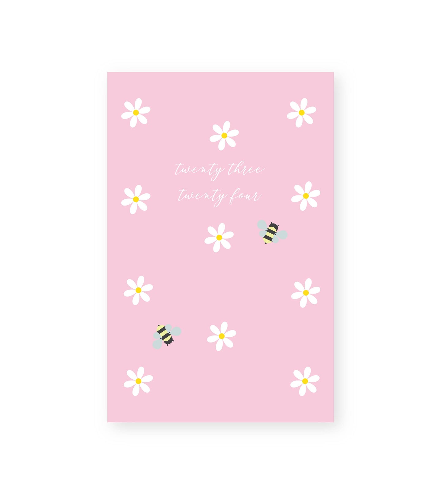 2023-24 Monthly Planner Pink Daisy