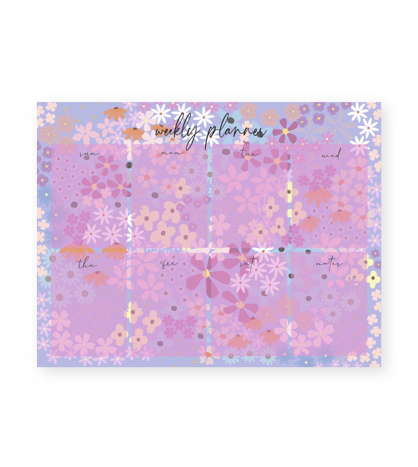 Purple Haze Weekly Planner Notepad