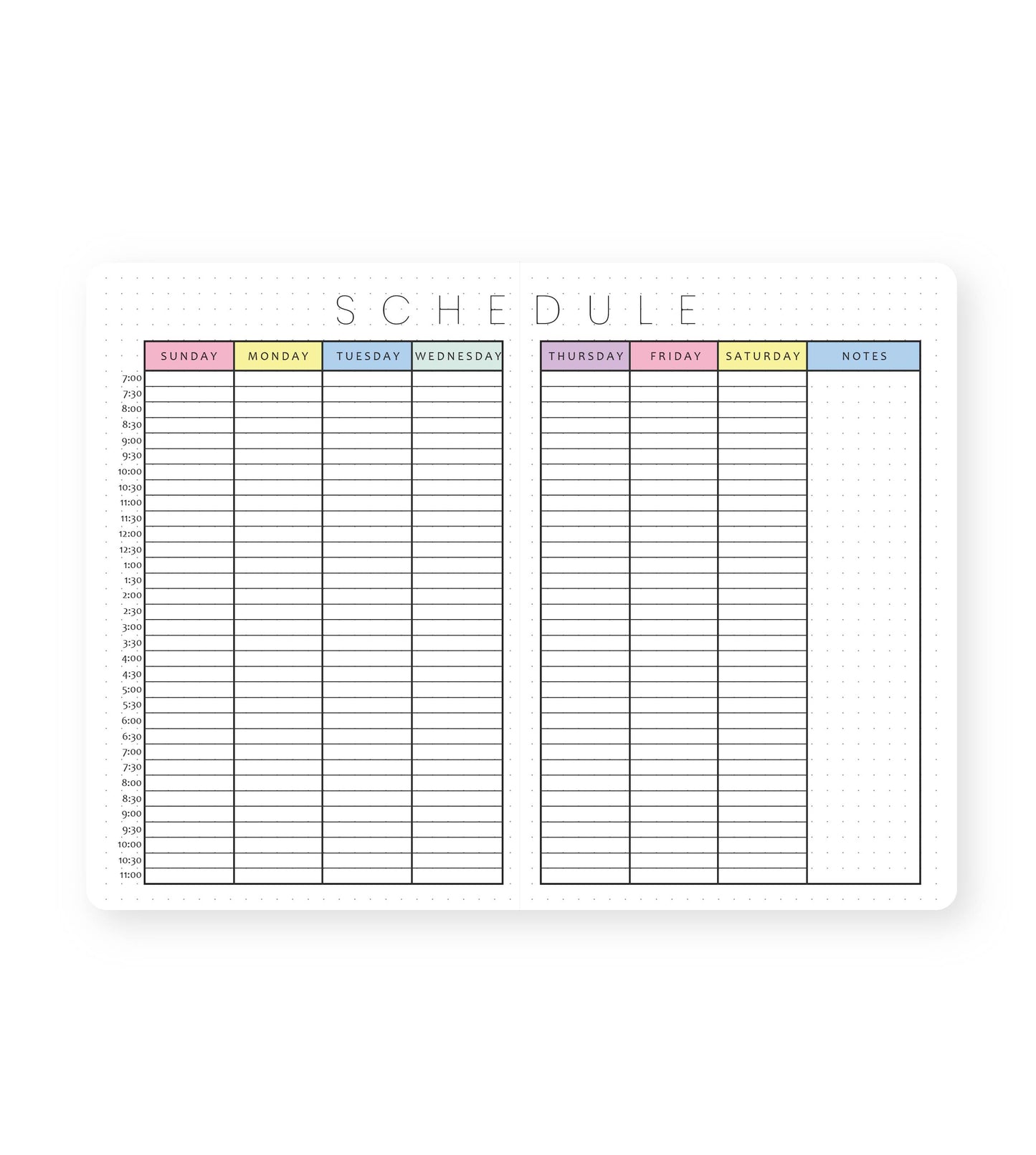 2024 Illustrated Planner Black
