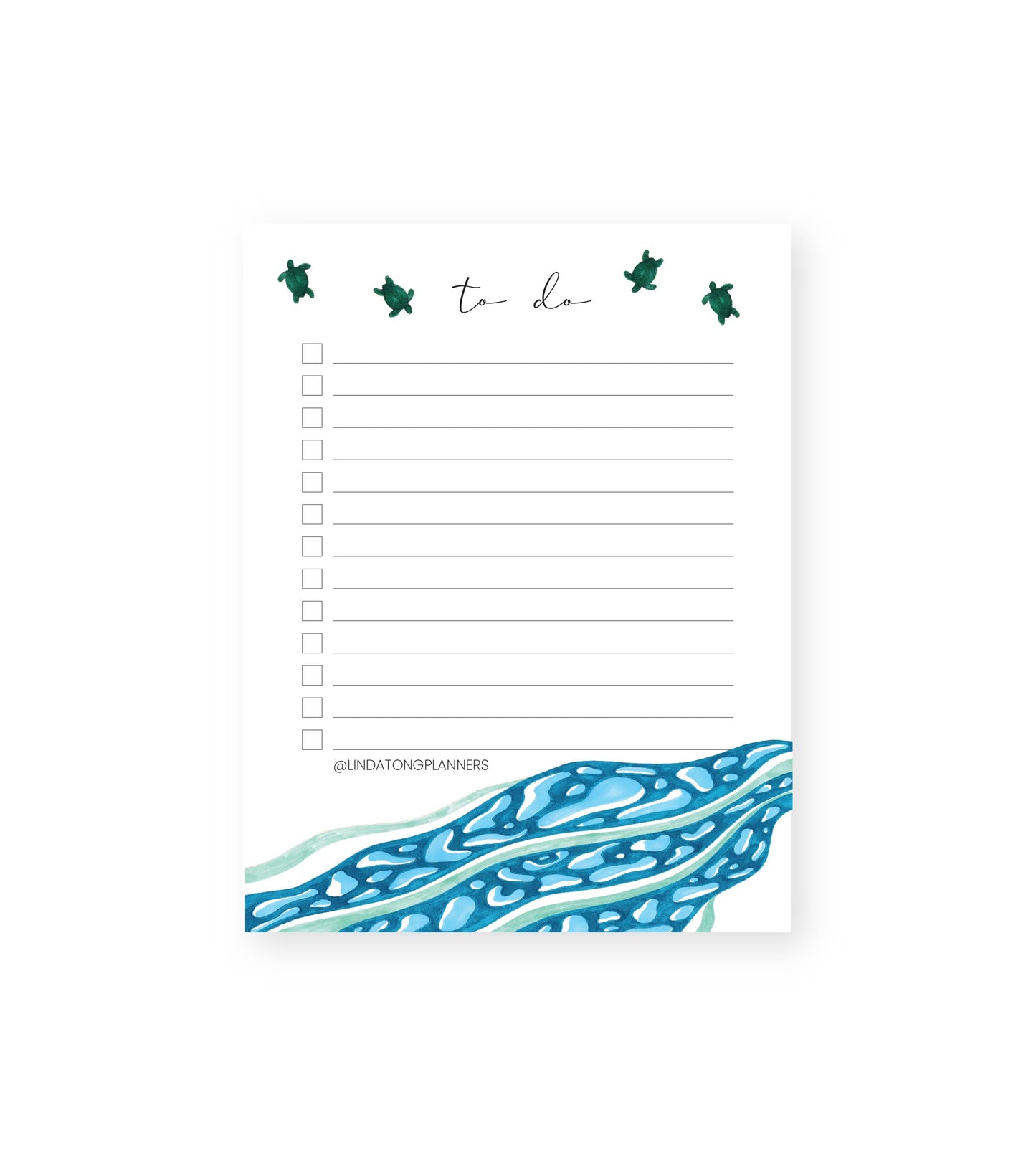 Sea Turtles To-Do List Notepad