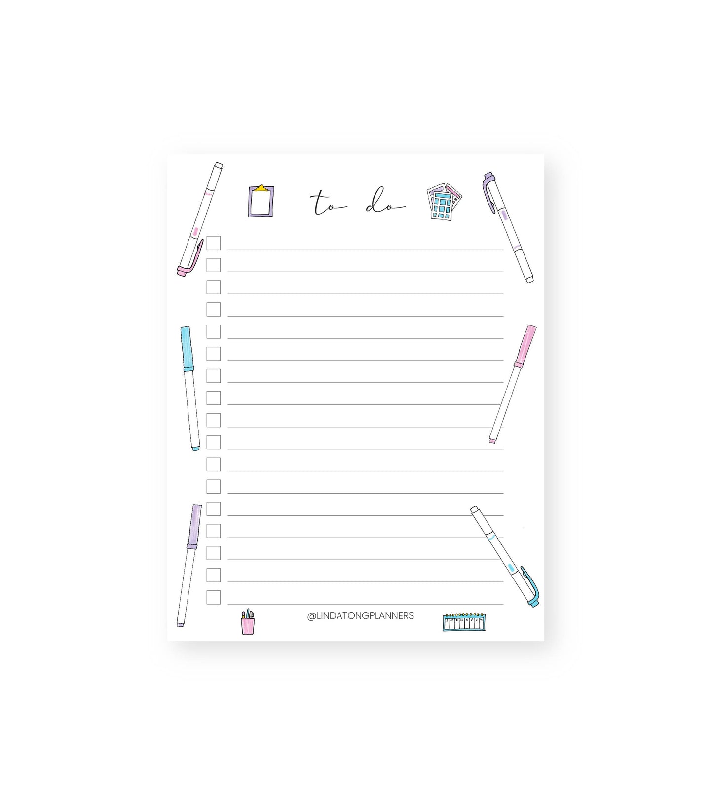 Stationery To-Do List Notepad