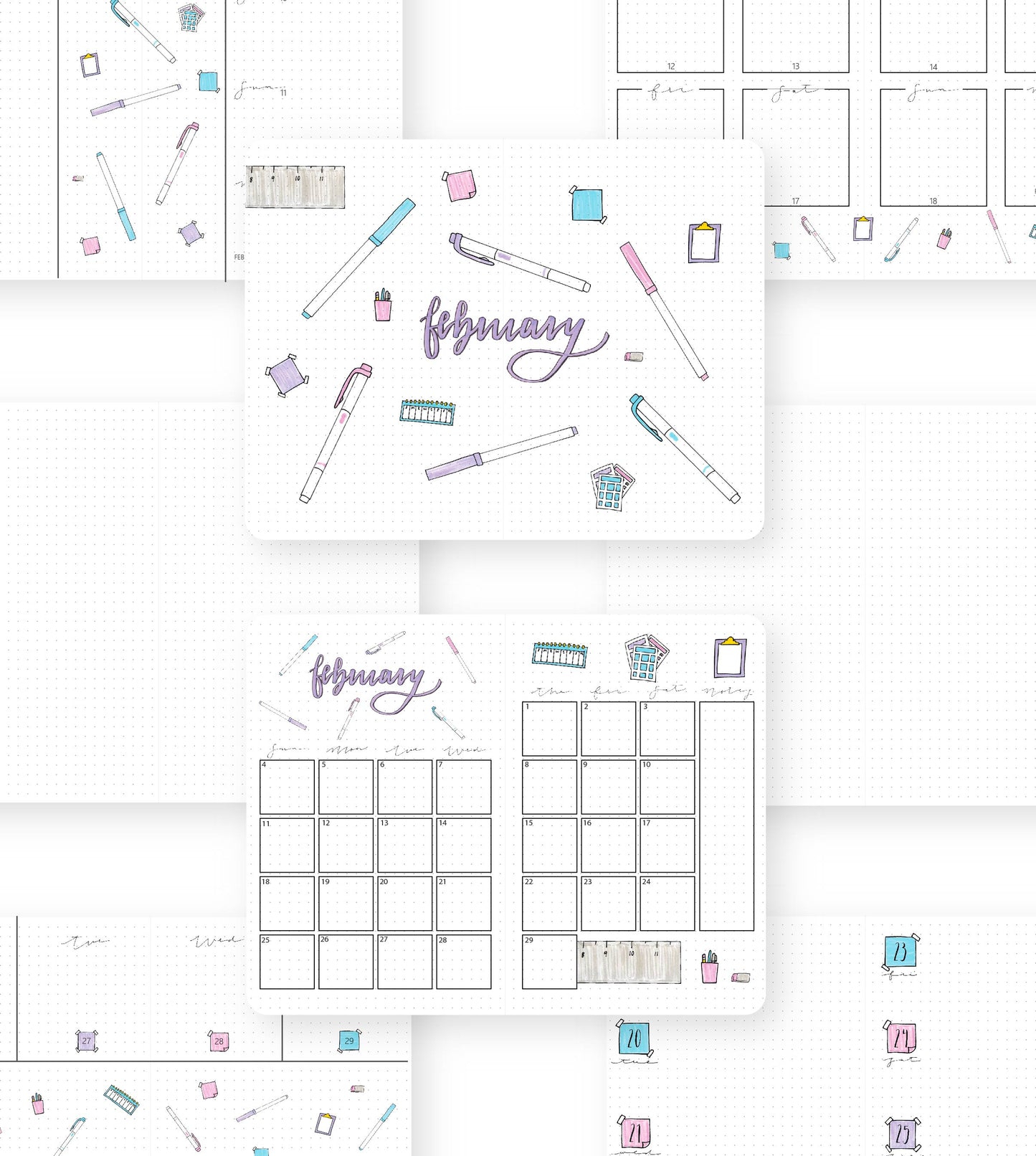 2024 Illustrated Planner Sky