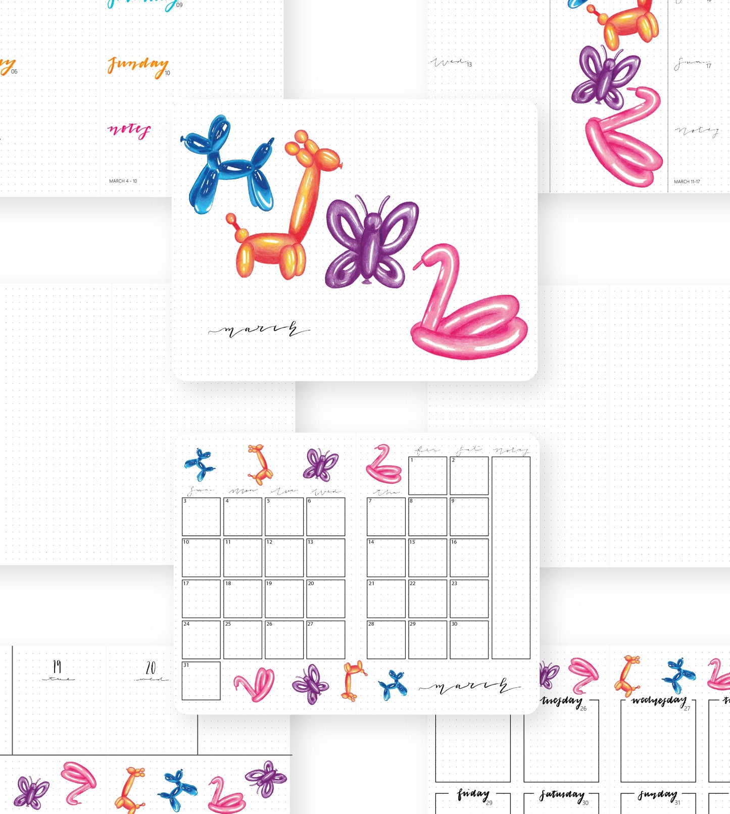 2023-24 Personalized Illustrated Planner Sky