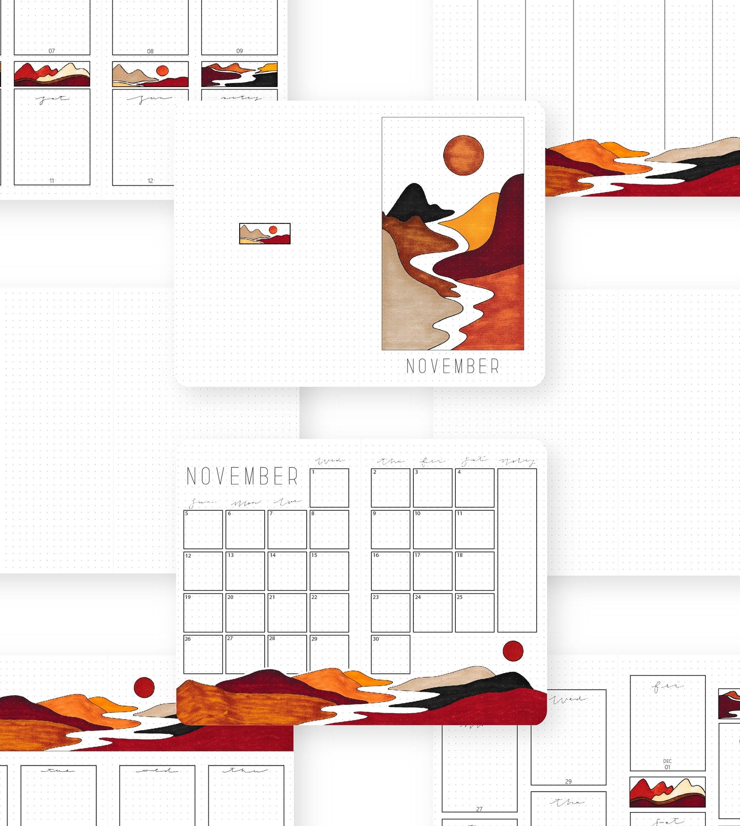 2024 Illustrated Planner Sky