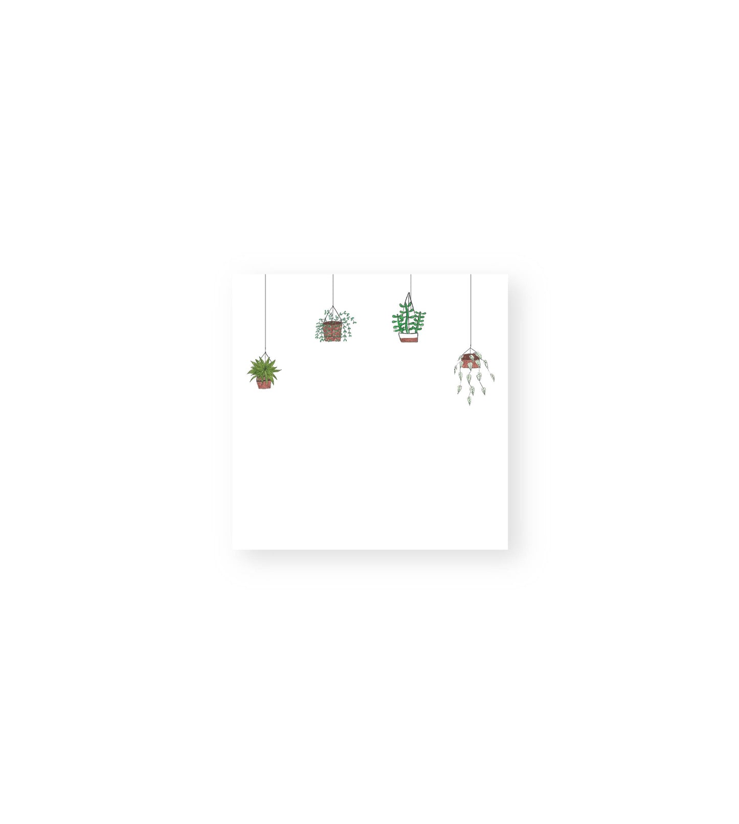 House Plants Post-It Sticky Notes