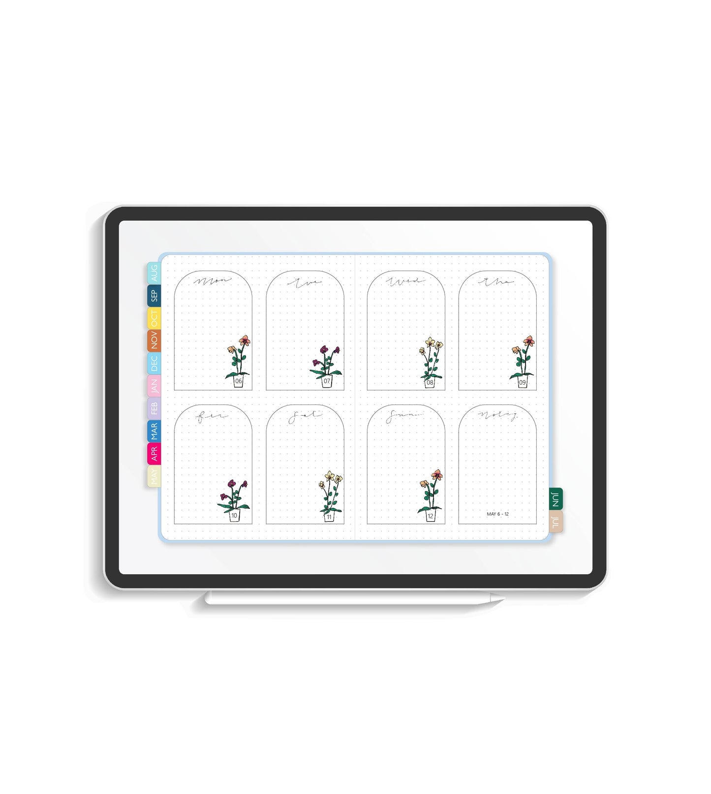 2024 Illustrated Digital Planner | Monthly & Weekly Volume IV
