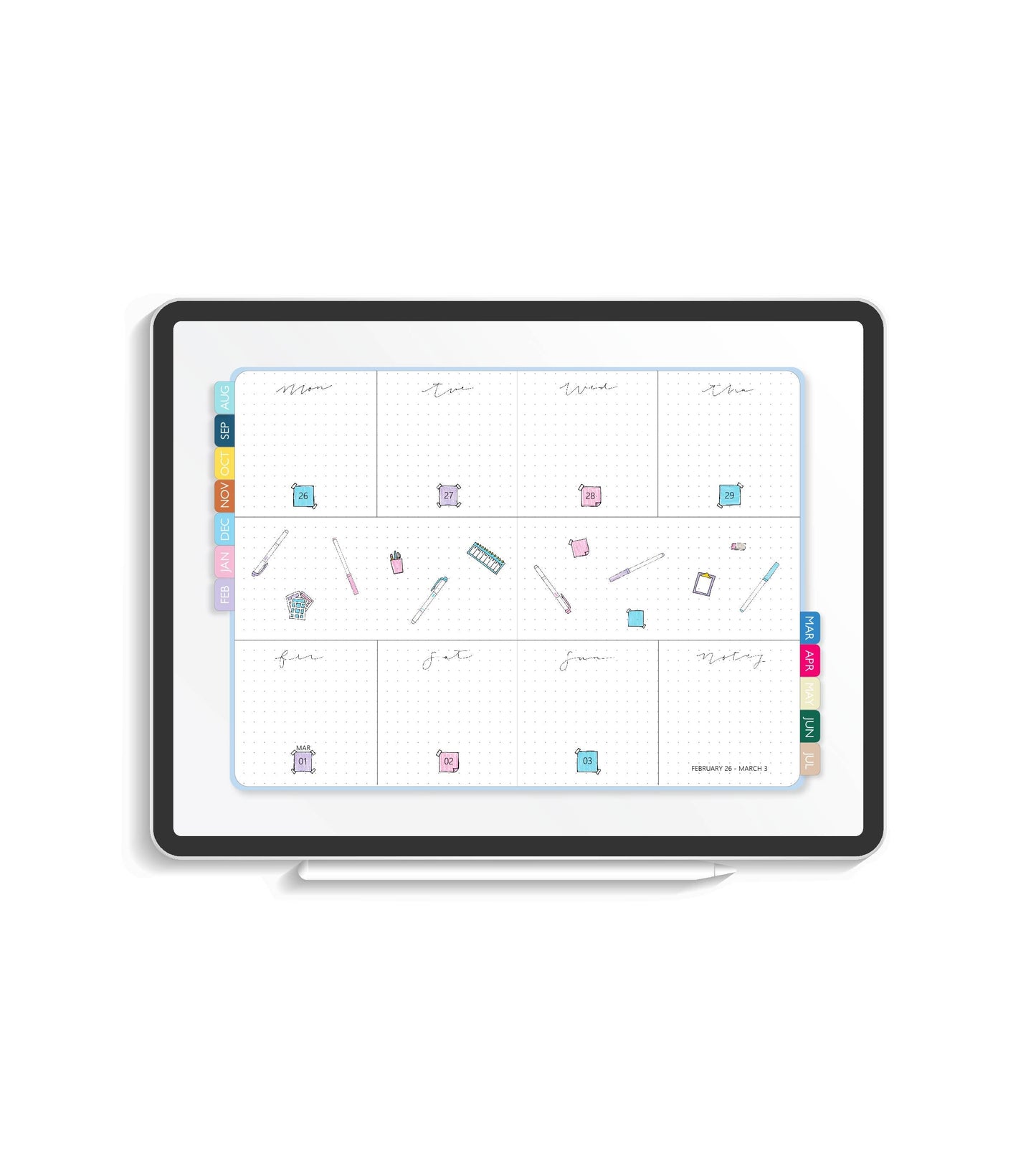 2024 Illustrated Digital Planner | Monthly & Weekly Volume IV