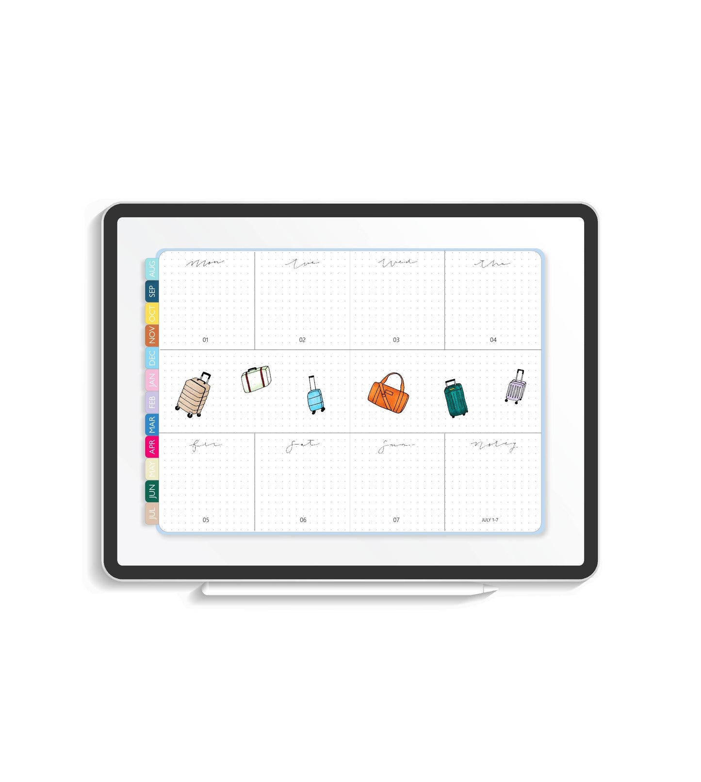 2024 Illustrated Digital Planner | Monthly & Weekly Volume IV