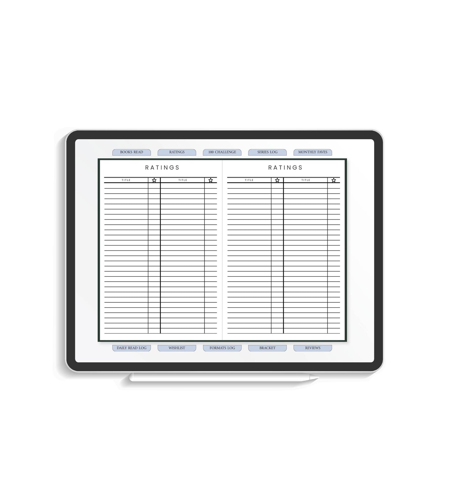 Book/Reading Journal DIGITAL