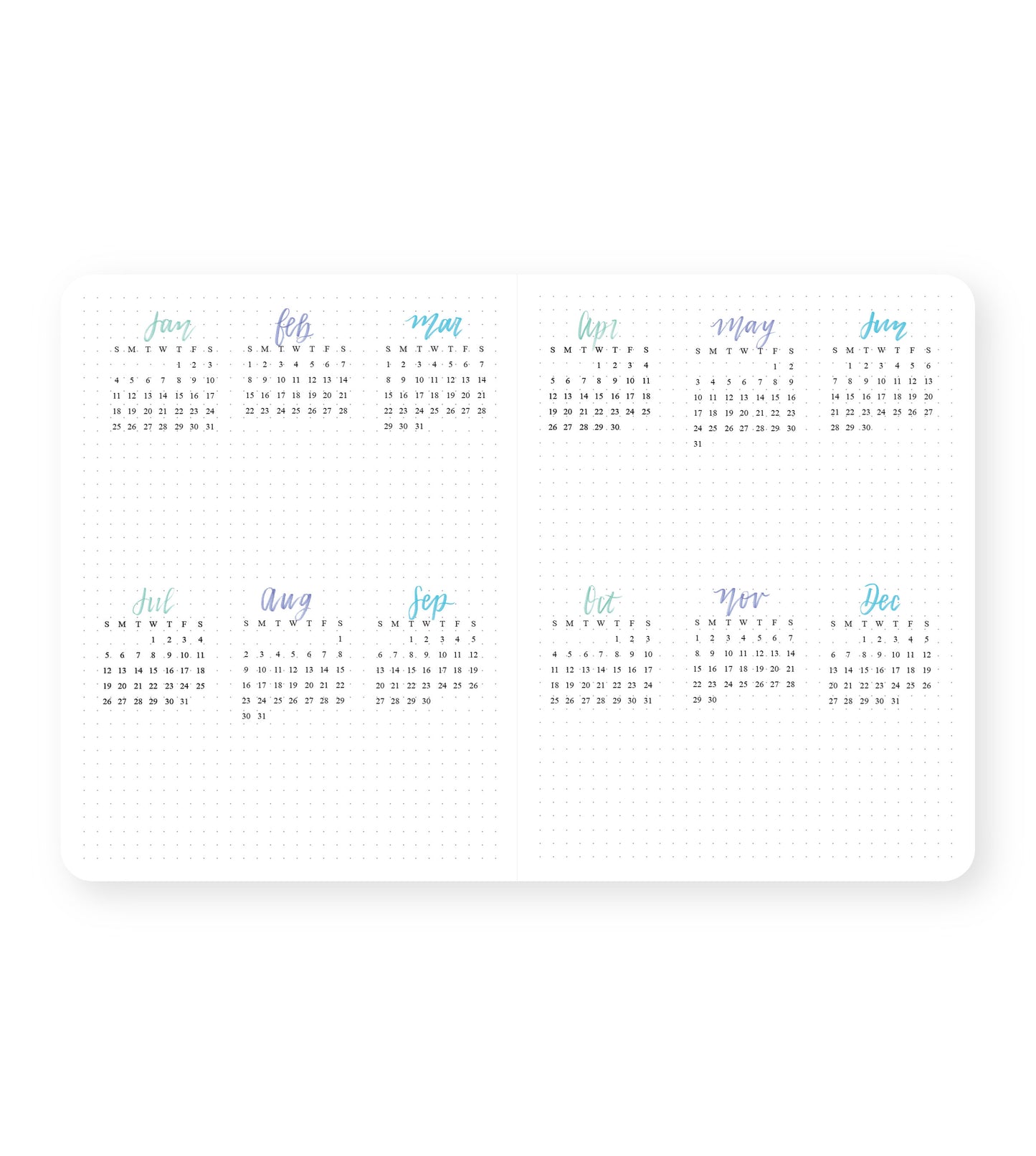 2026 Monthly Planner Strawberries