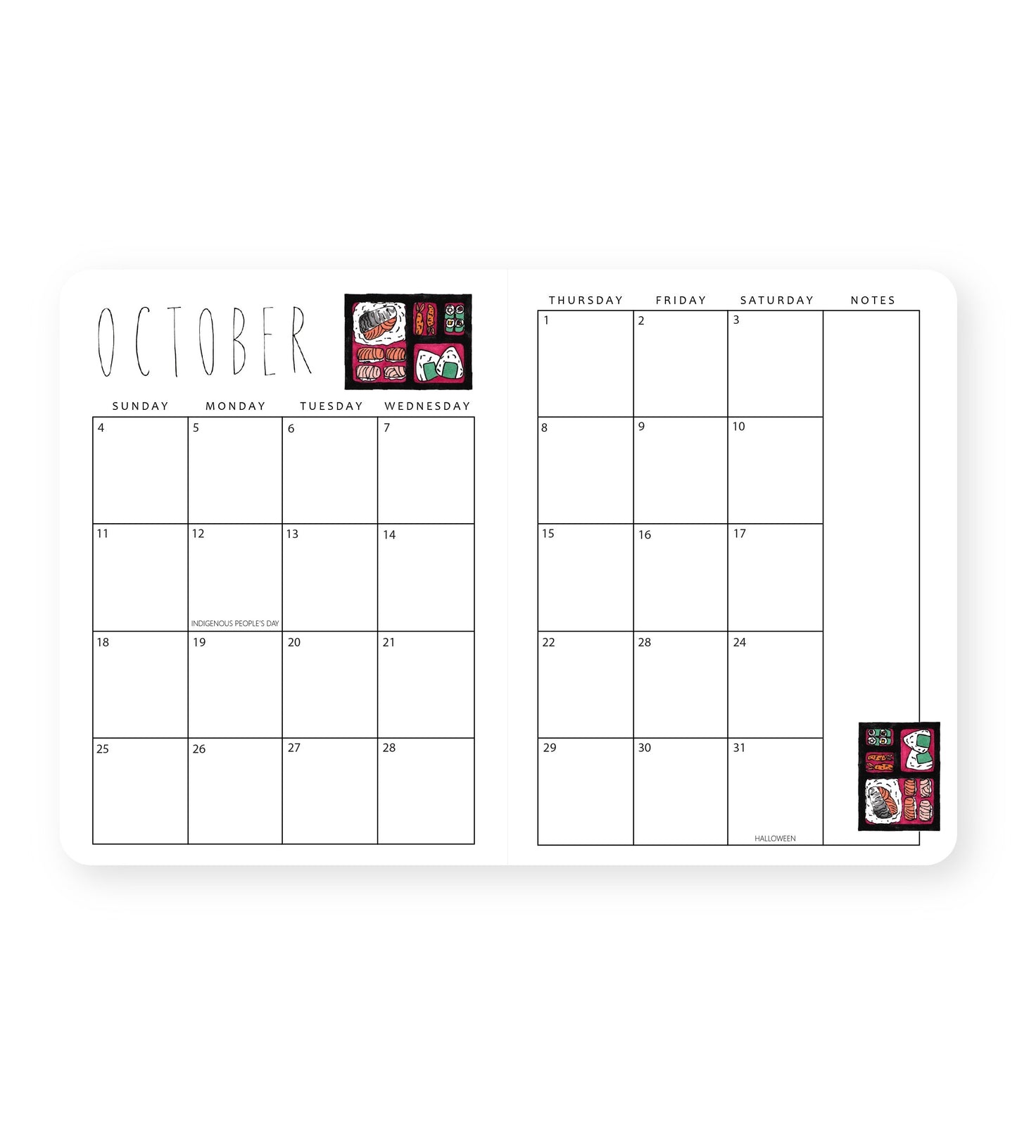 2026 Monthly Planner Strawberries