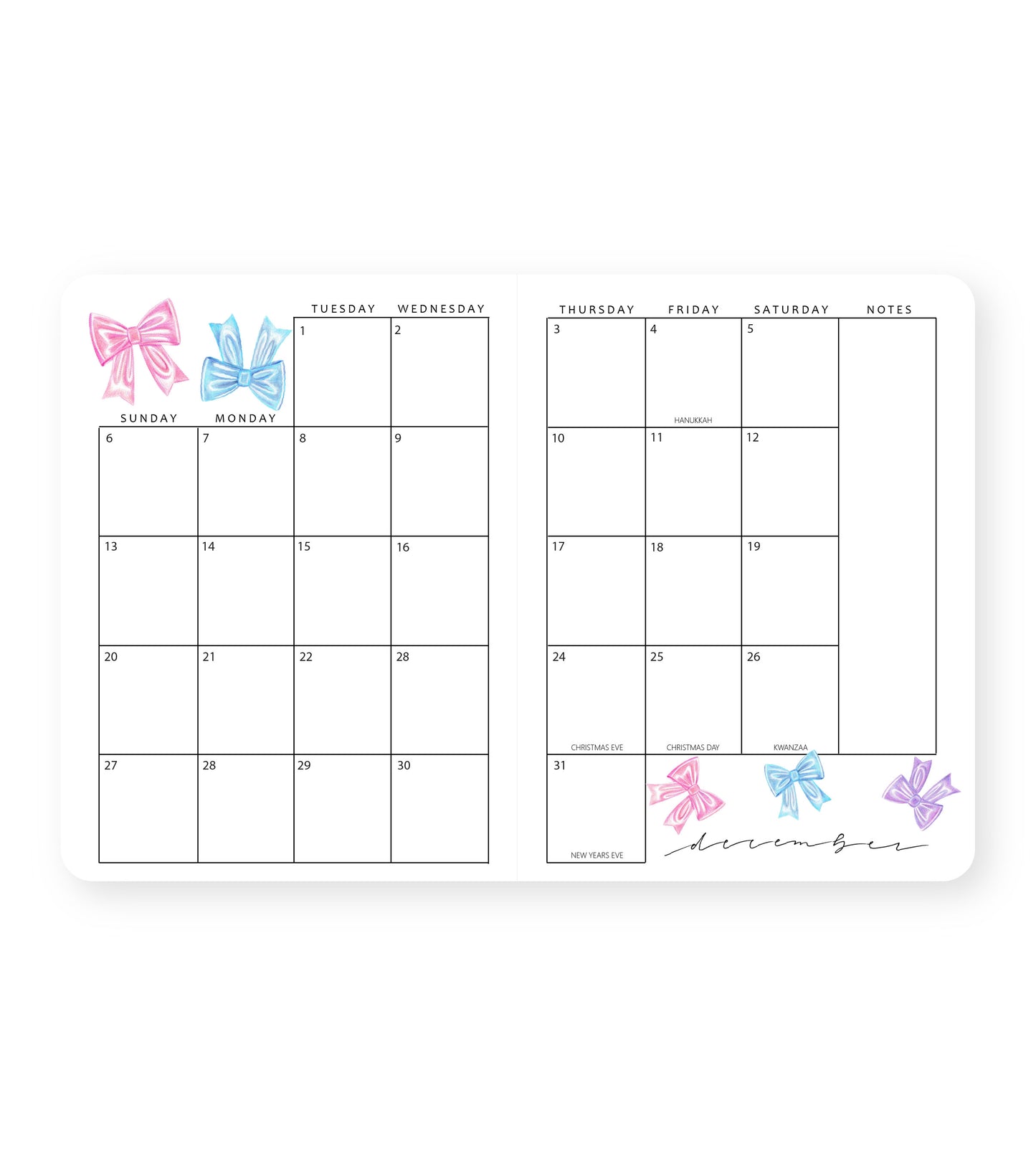 2026 Monthly Planner Strawberries