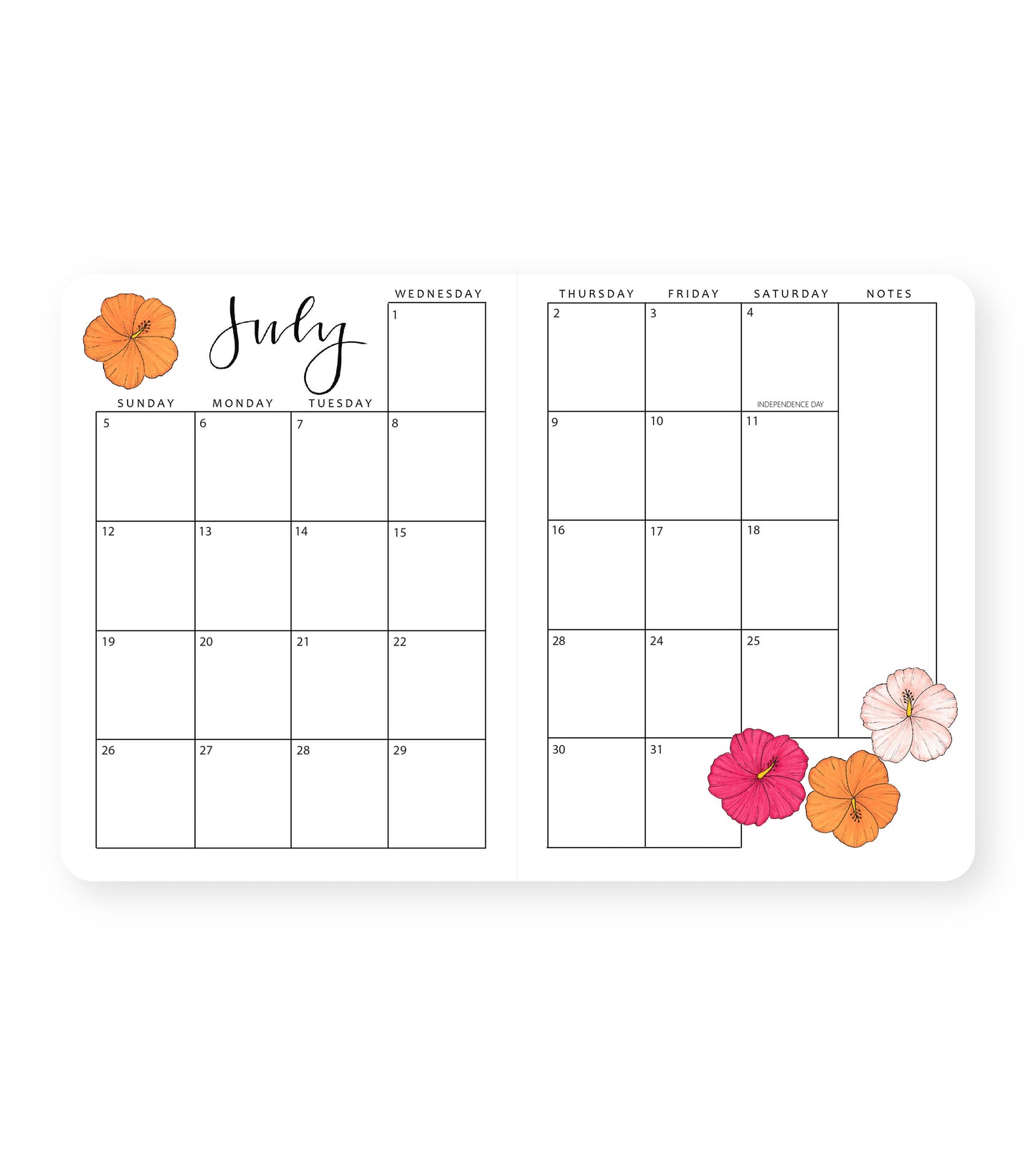 2026 Monthly Planner Strawberries