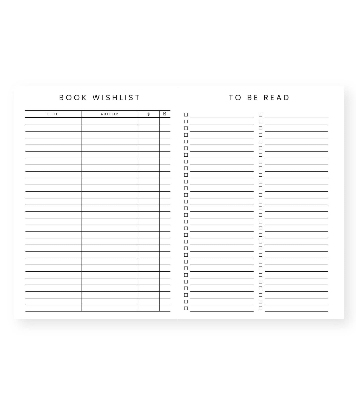 Book/Reading Journal Light Blue