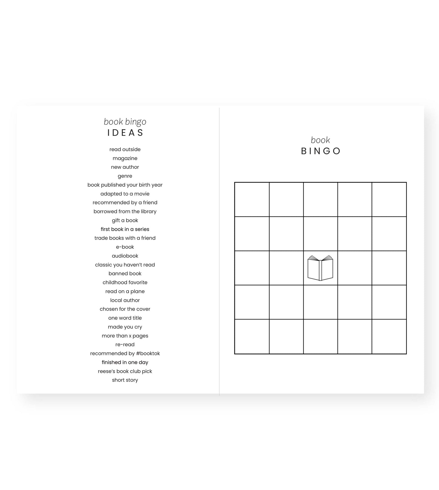 Book/Reading Journal Light Blue