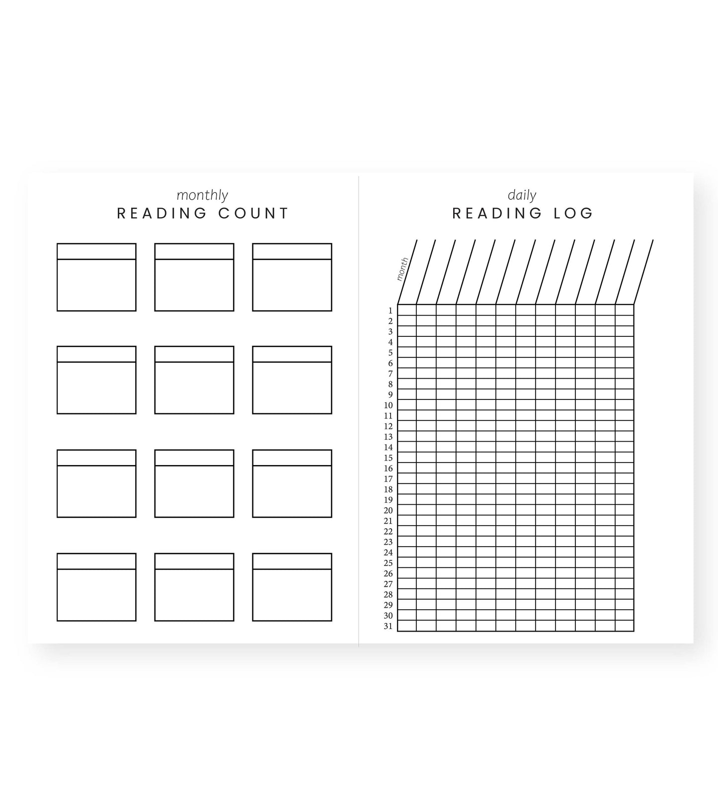Book/Reading Journal Light Blue