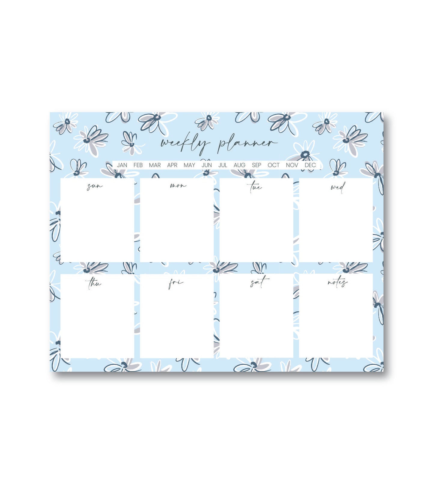 Blue Dream 2.0 Weekly Planner Notepad