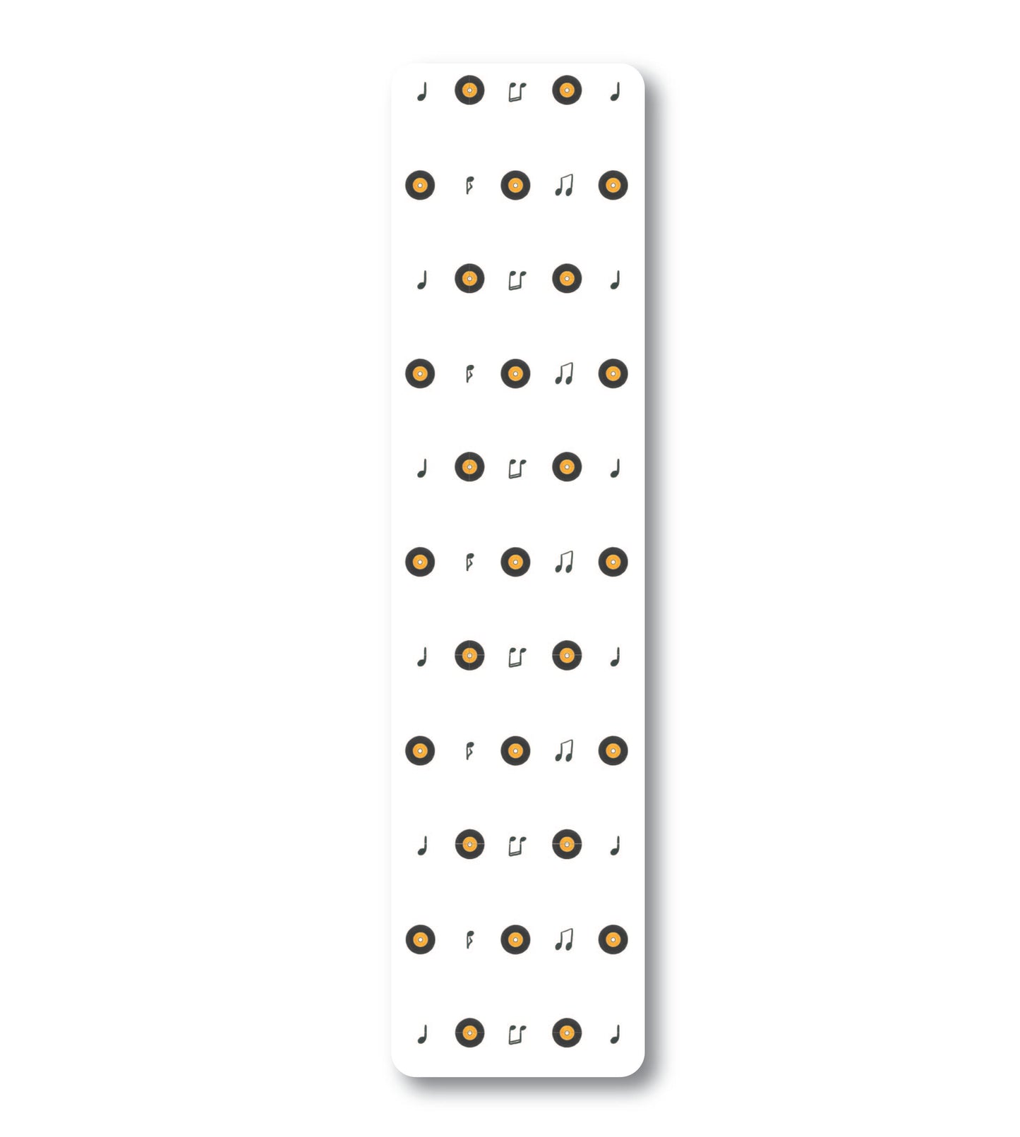 Music Notes & Records Bookmark