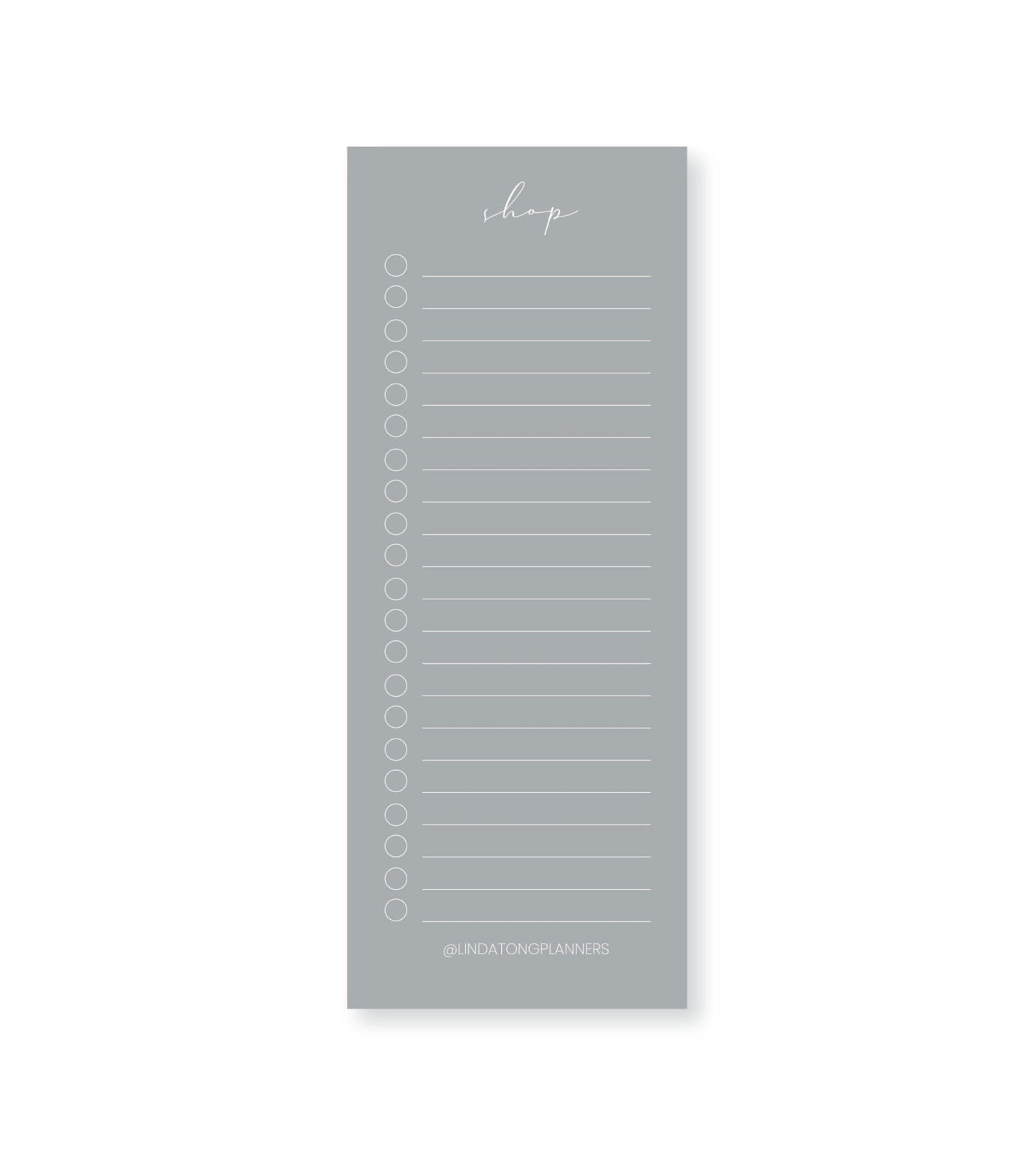 Simplified Shopping List Pad
