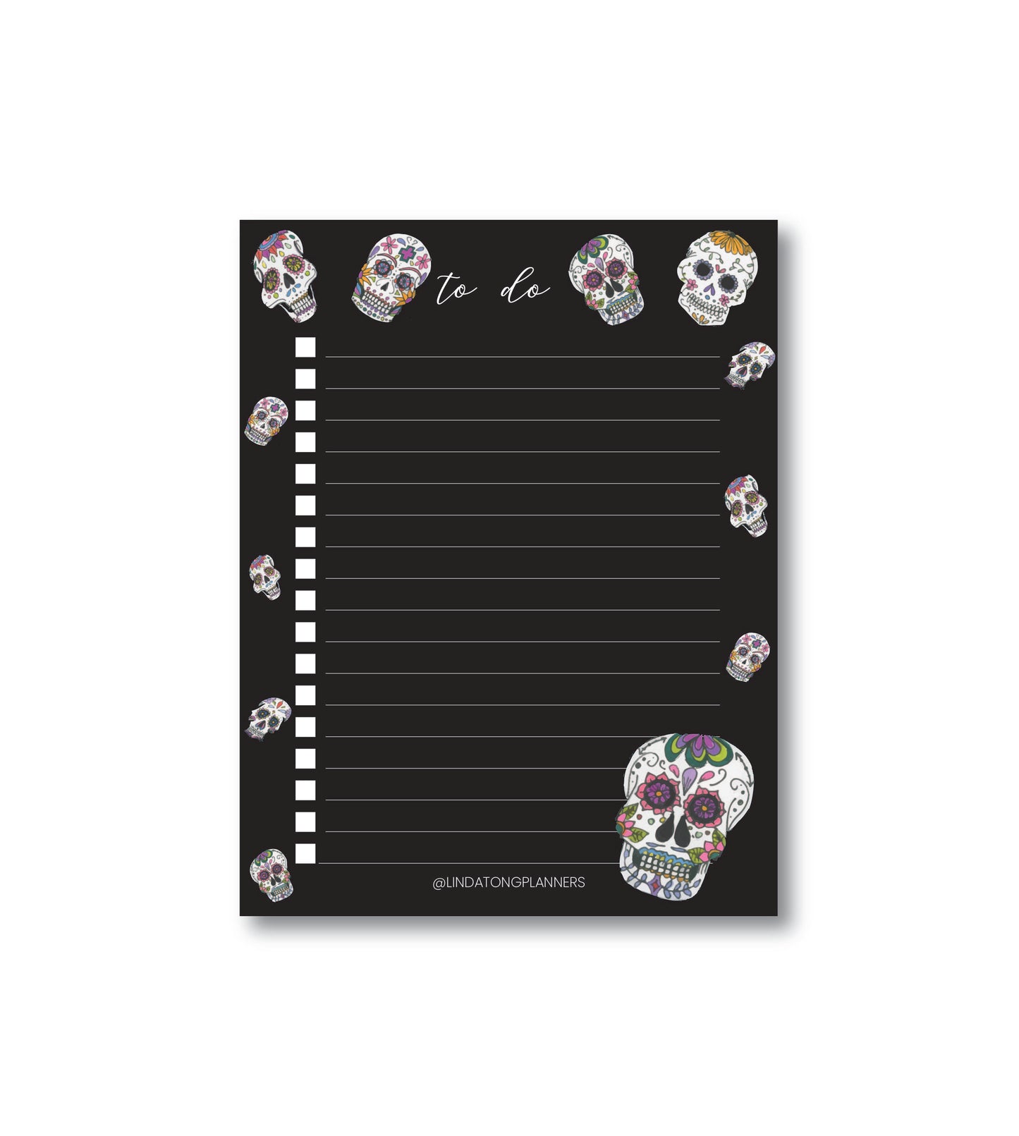 Sugar Skulls To-Do List Notepad