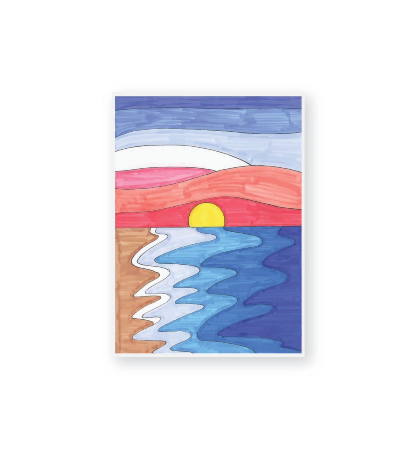 Sunset Sticker