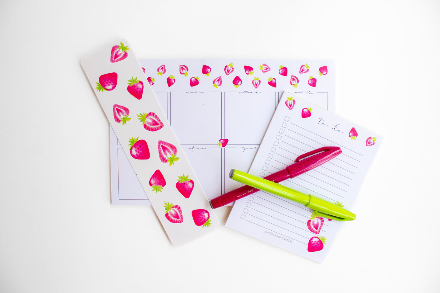 Strawberries To-Do List Notepad