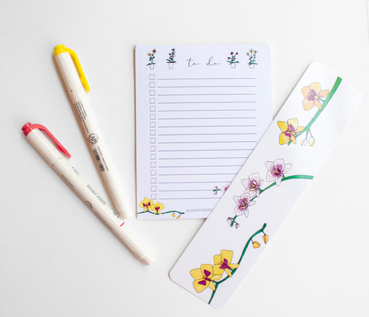 Orchids To-Do List Notepad