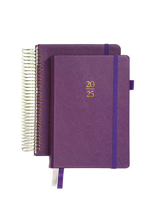 2025 Personalized Illustrated Planner Aubergine