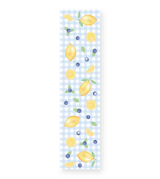 Lemons + Blueberries Faux Leather Bookmark PRE-ORDER