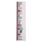 Colorful book-themed bookmark on a white background
